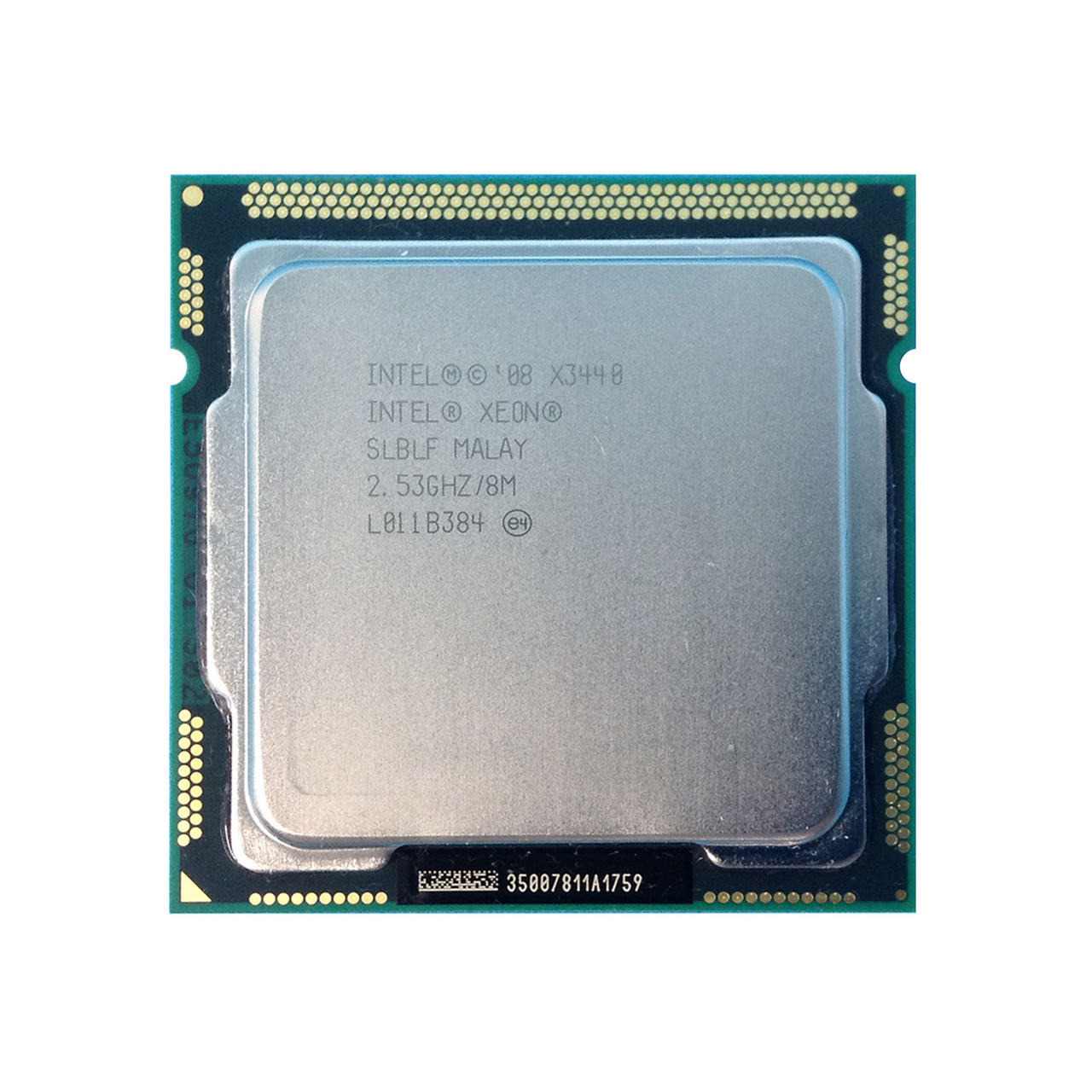 Used Intel Xeon X3440 Quad Core Processor - 2.53GHz, LGA 1156, 95W
