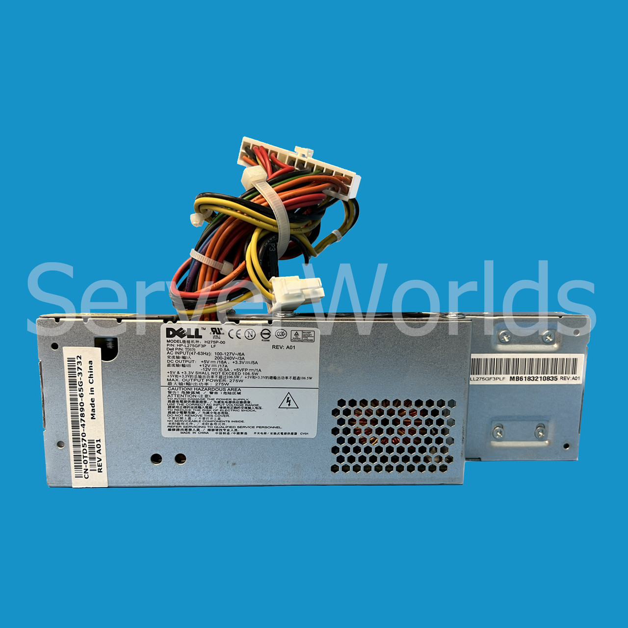 Dell TD570 OptiPlex 275W Power Supply H275P-00 HP-L275GF3P