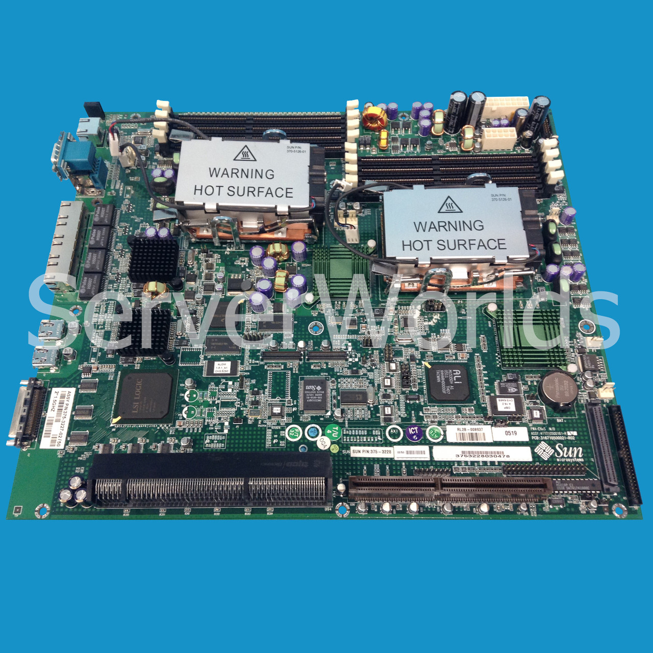 Sun 375-3227 V240/V210 2X 1.34 GHZ System Board 