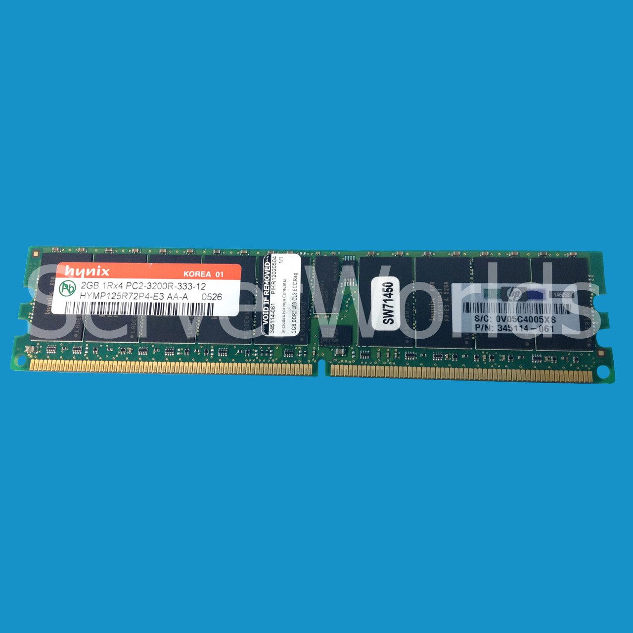 HP 345114-061 2GB PC3200 SDRAM DDR2 ECC Memory 345114-861, 359243-001