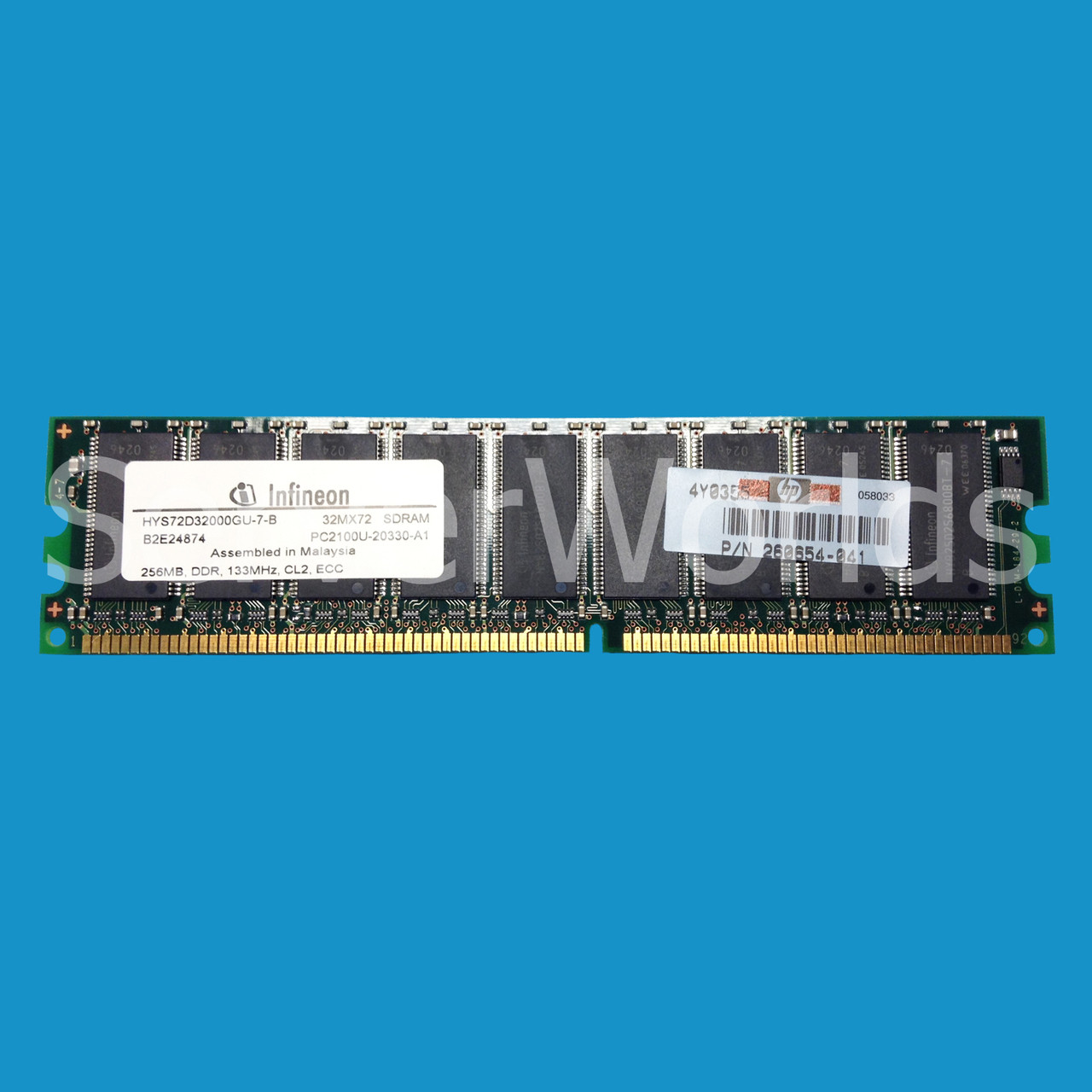 HP 260654-041 256MB PC2100 DDR ECC Memory Module 