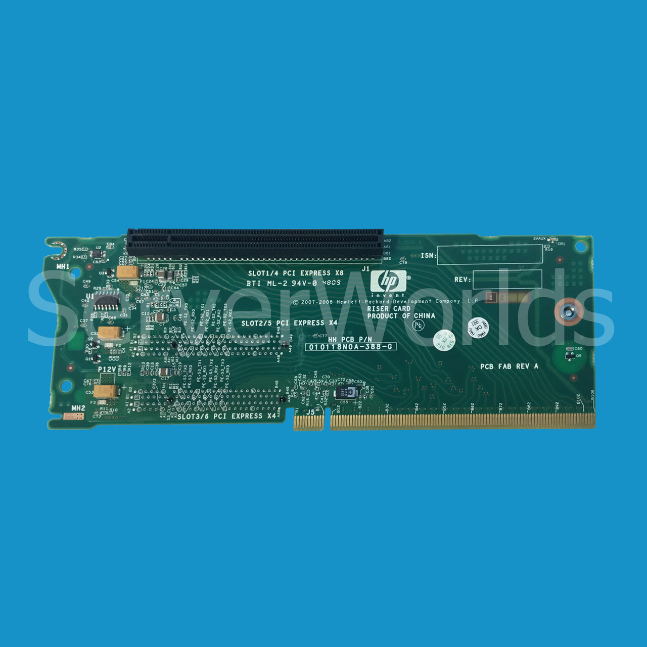 HP 496057-001 DL380 G6 Riser Board 451278-001, 500579-B21