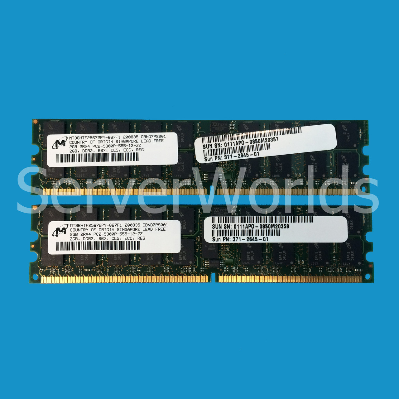 Sun X5723A 4GB DDR2 667 CL5 (2 x 2GB Kit)