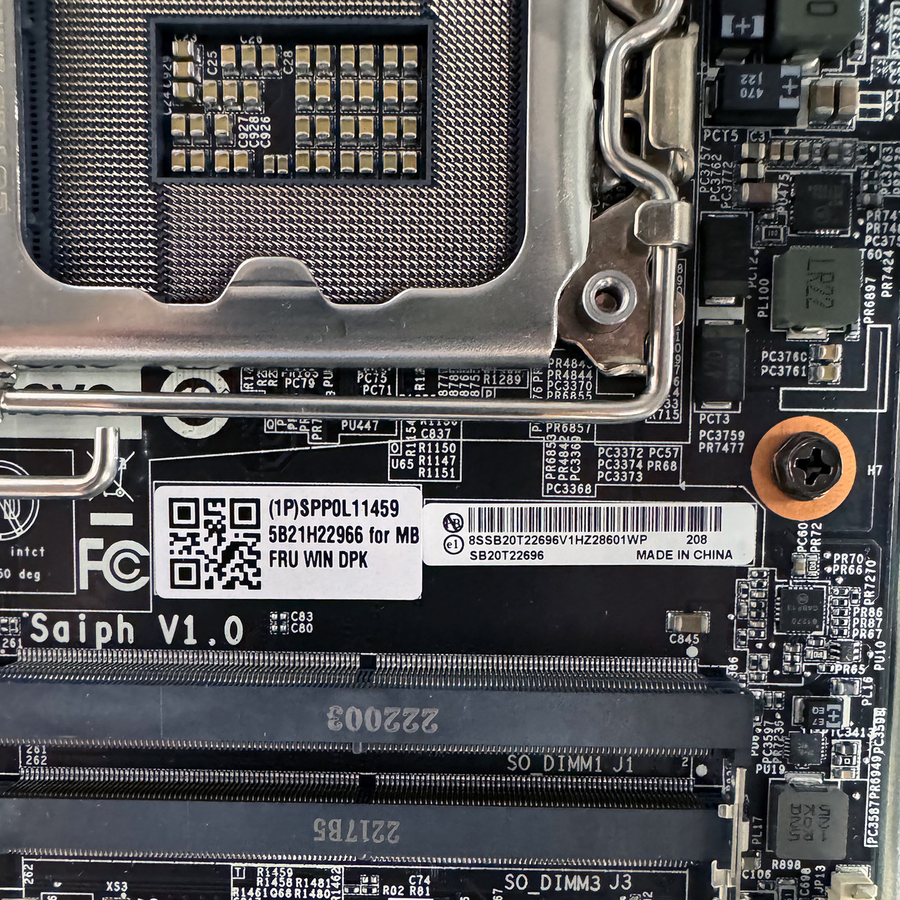 LENOVO 5B21H22966 ThinkStation P360 Ultra System Board