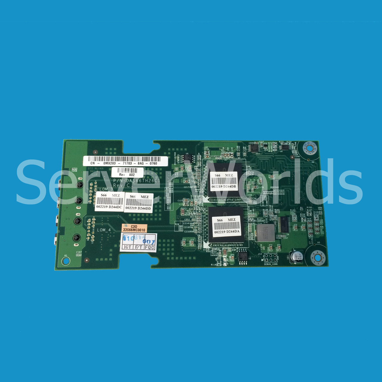 Dell MX203 Poweredge R805 R905 Dual Port 1GB Mezzanine Card