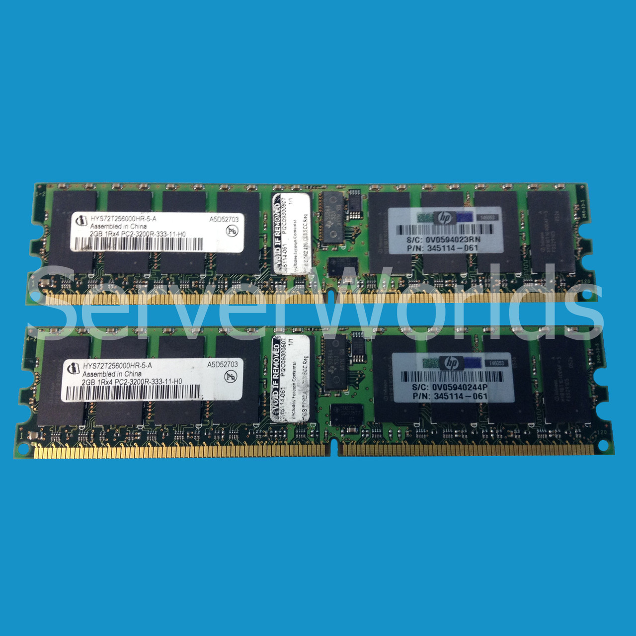 HP 343057-B21 4GB DDR2 ECC Kit (2 x 2GB)