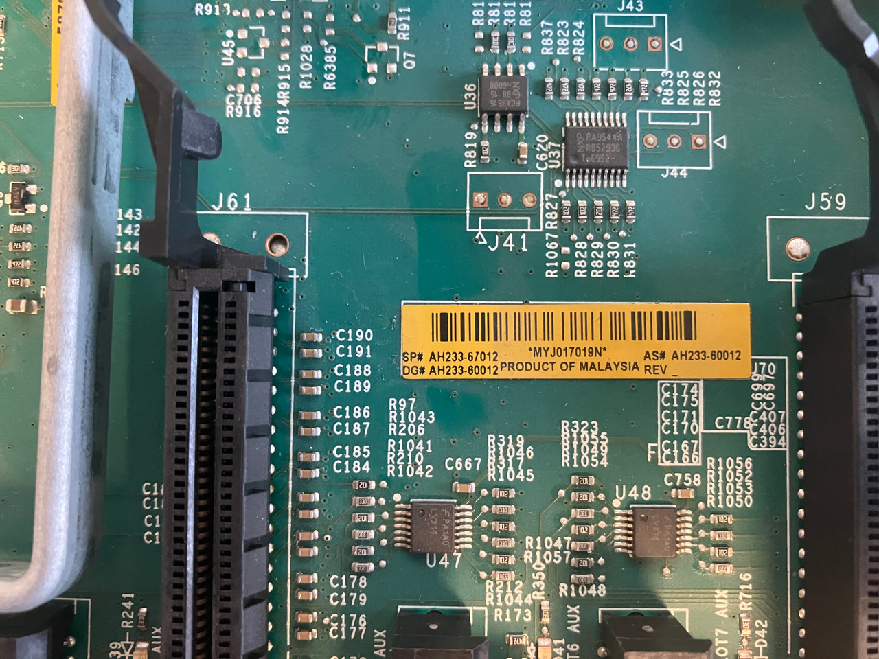 HP 587976-002  HP DL785 G6 I/O Backplane Board AH233-60012 AH233-67012 