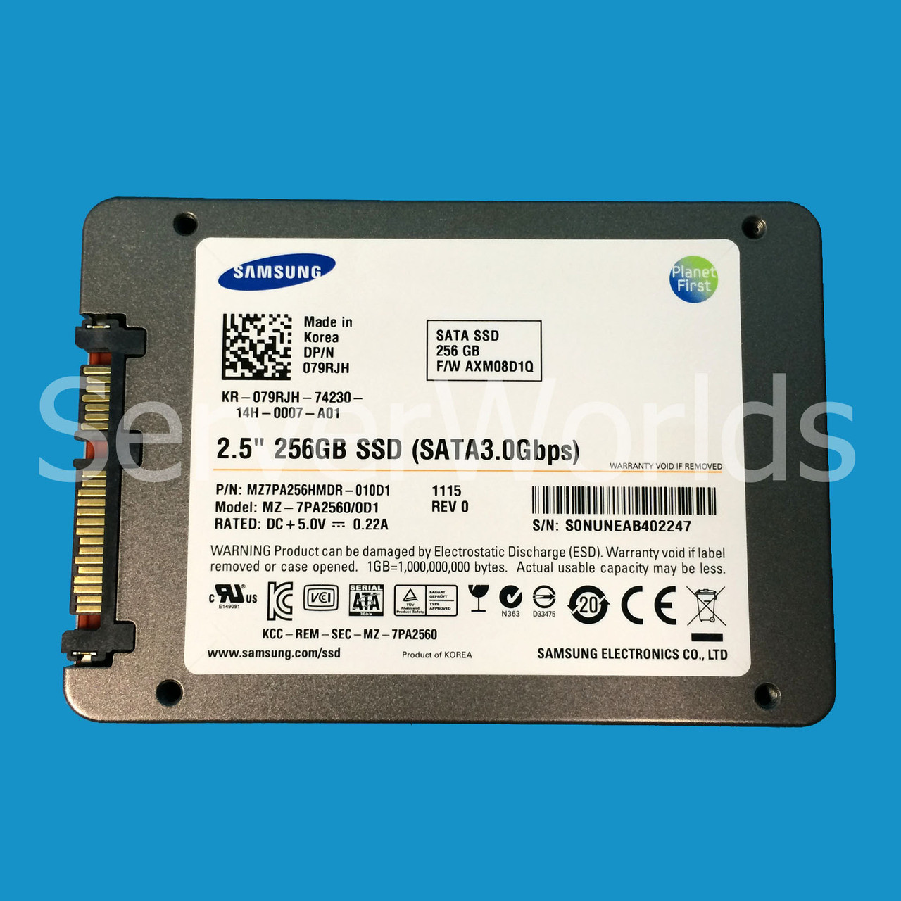 Dell 79RJH 256GB 3GBPS 2.5" Solid State Drive MZ7PA256HMDR-010D1