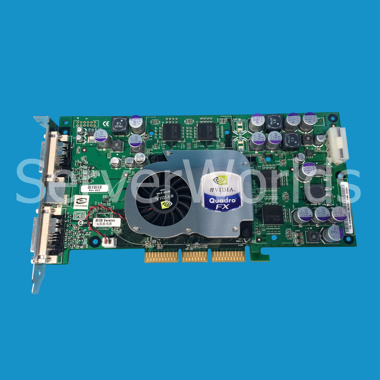 Dell W0663 NVIDIA Quadro FX1000 w/128MB AGP Graphics Card