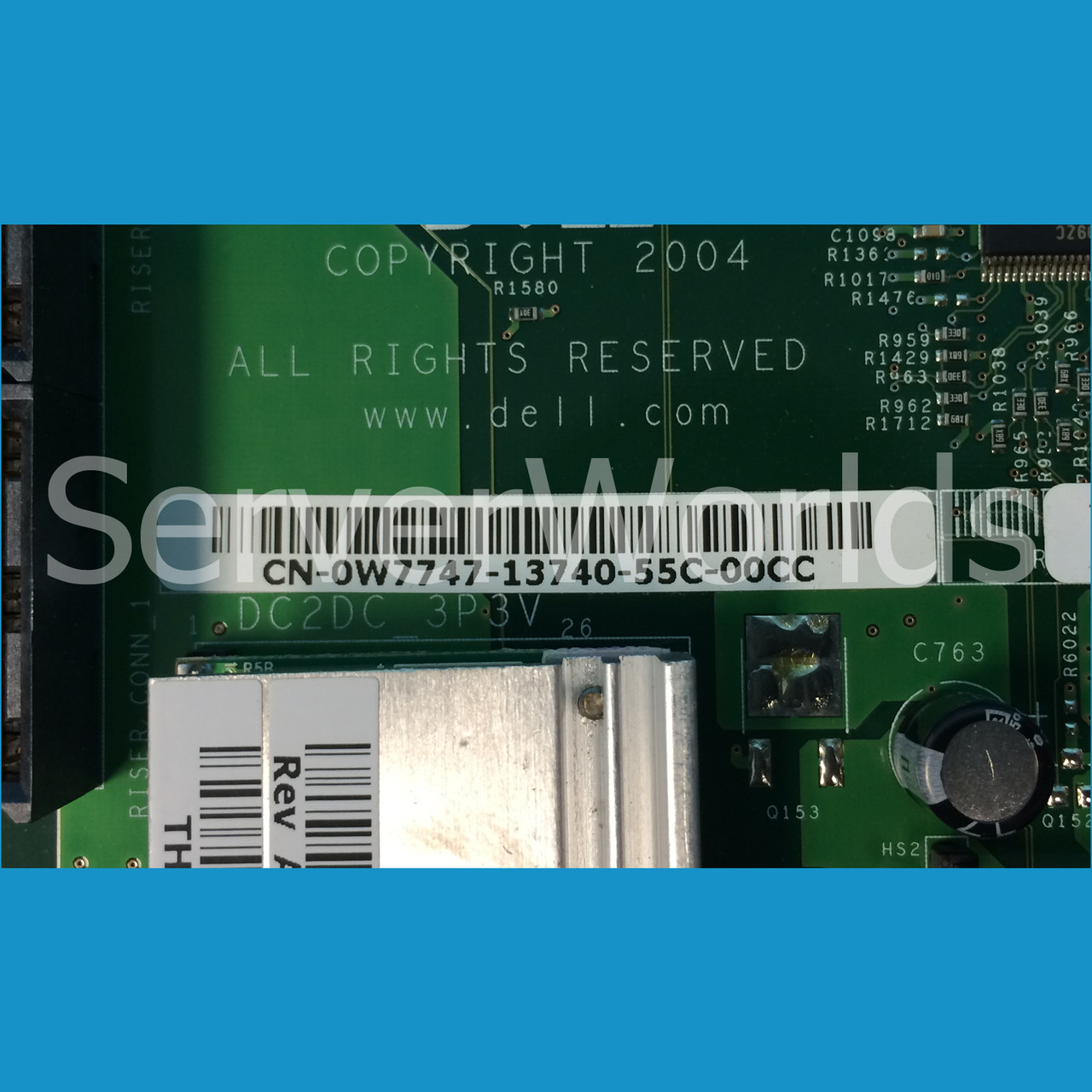 Dell W7747 Poweredge 1850 System Board Gen 1