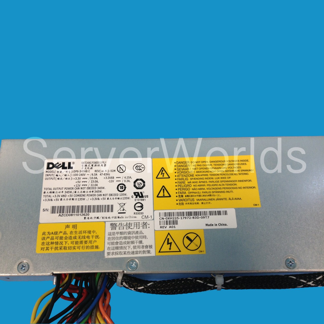 Dell DPS-345AB C Poweredge 850 860 R200 Power Supply XH225