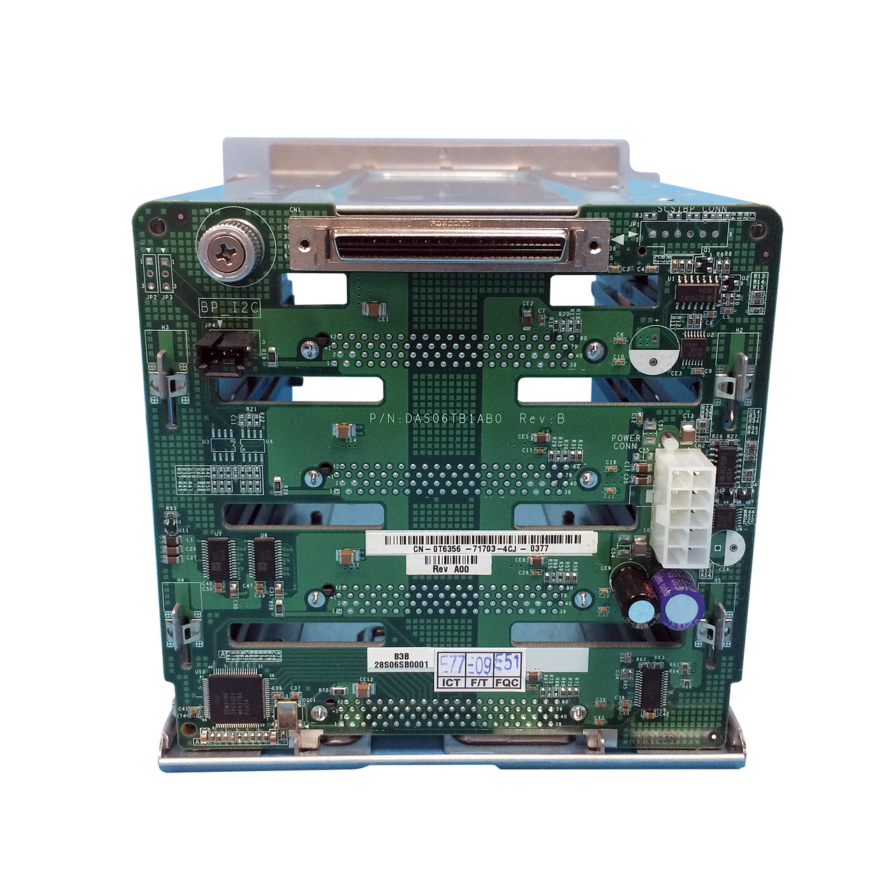 Dell P4639 Poweredge 800 830 1x4 SCSI Backplane w/Cage