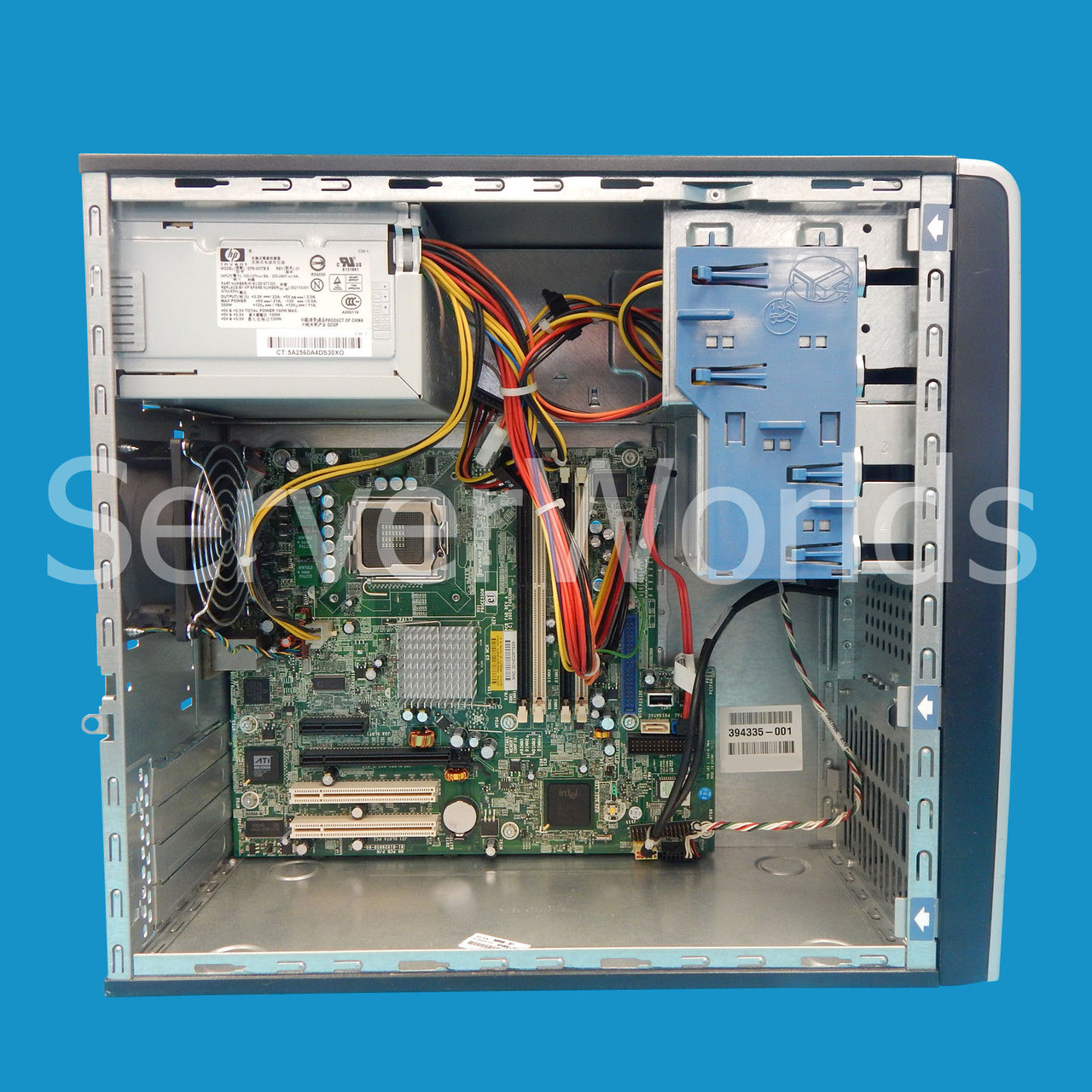 Refurbished HP ML110 G3 3.0GHz/800 2X2M NHP 512MB 80GB SATA 410066-201 Side Panel Removed