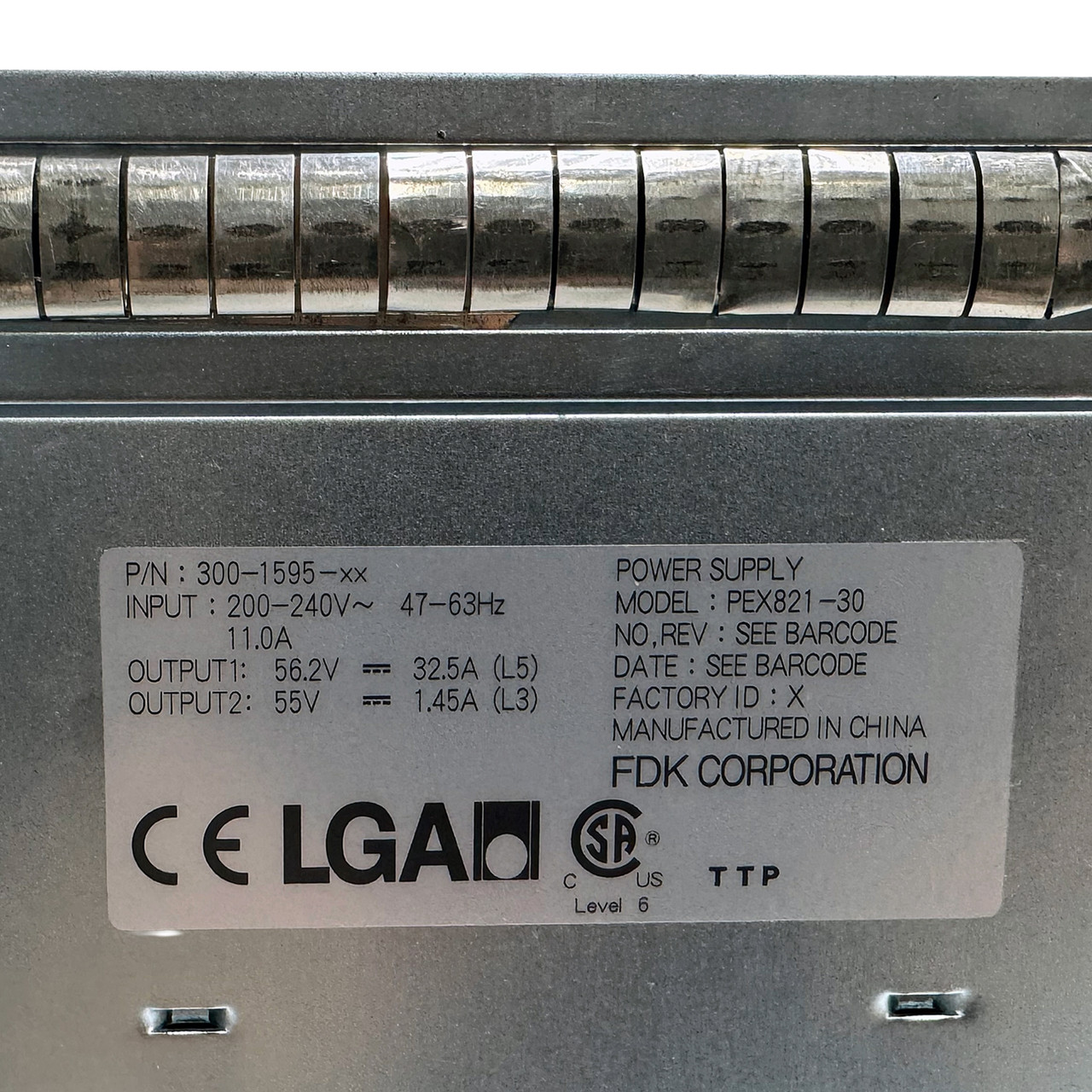 Sun 300-1595 1900W Power Supply PEX821-30
