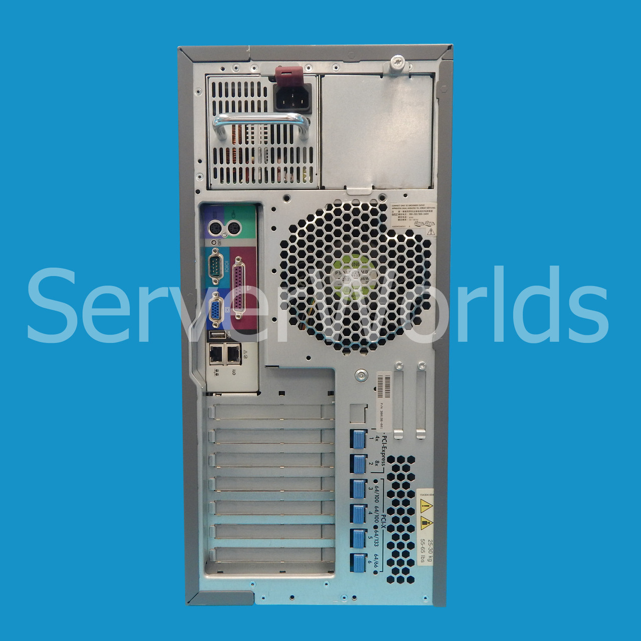 Refurbished HP ML350 G4P Tower SATA/SAS X3.2GHz 512MB 356816-001 Rear Panel