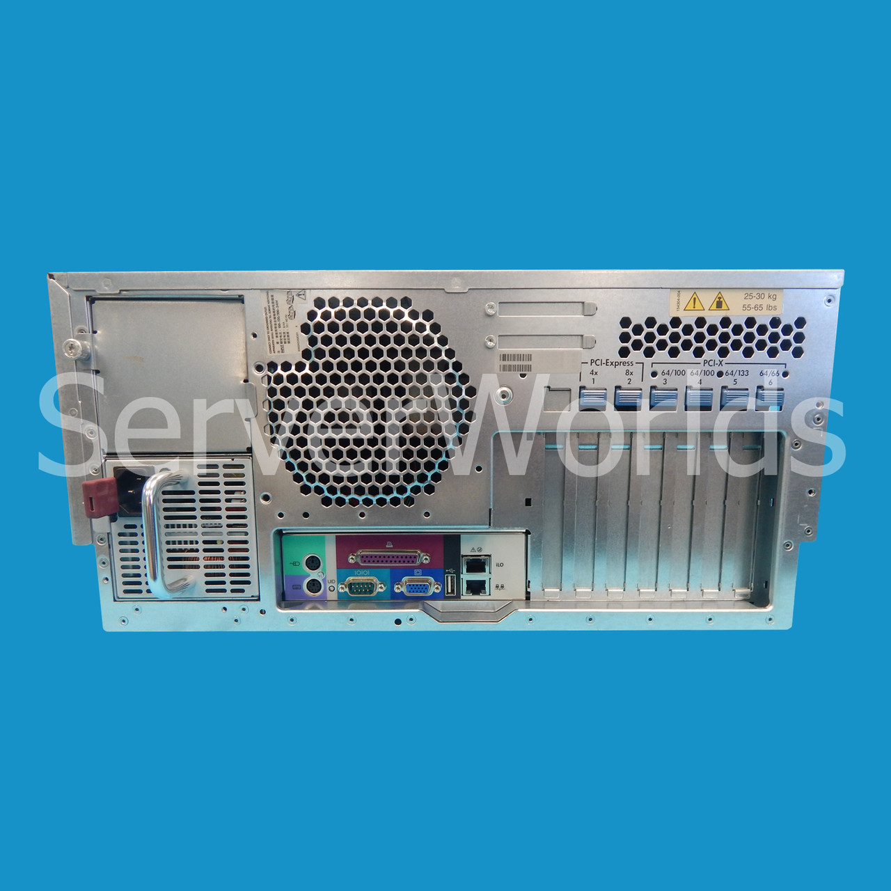 Refurbished HP ML350 G4P Rack SCSI X3.4GHz 2MB/800 1GB 382178-001 Rear Panel