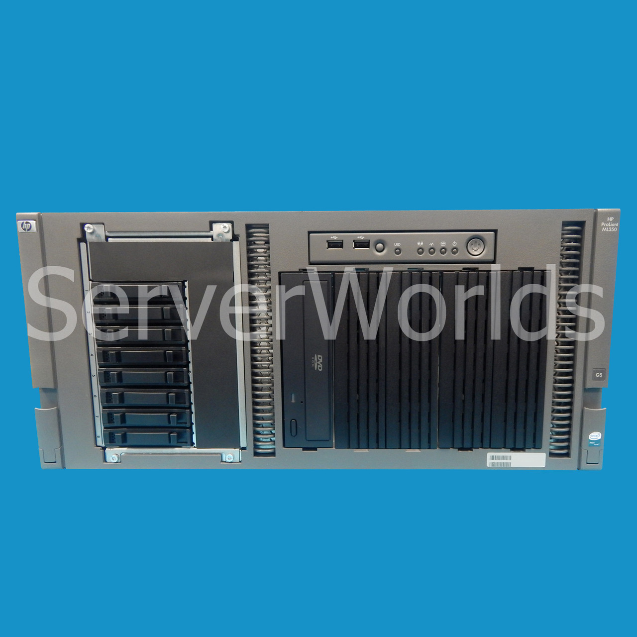 Refurbished HP ML350 G5 Server Rack DC X5130 2.0GHz 1GB SFF 417537-001 Front Panel