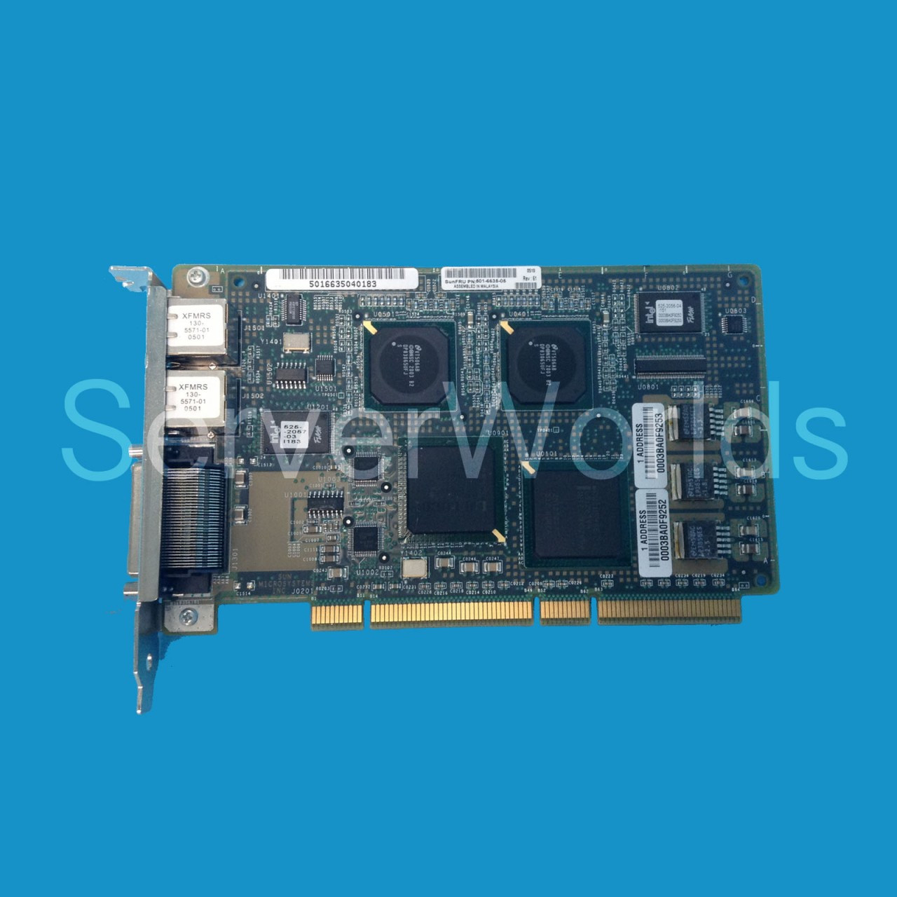 Sun 501-6635 Dual Gigabit Ethernet/SCSI Card X4422A