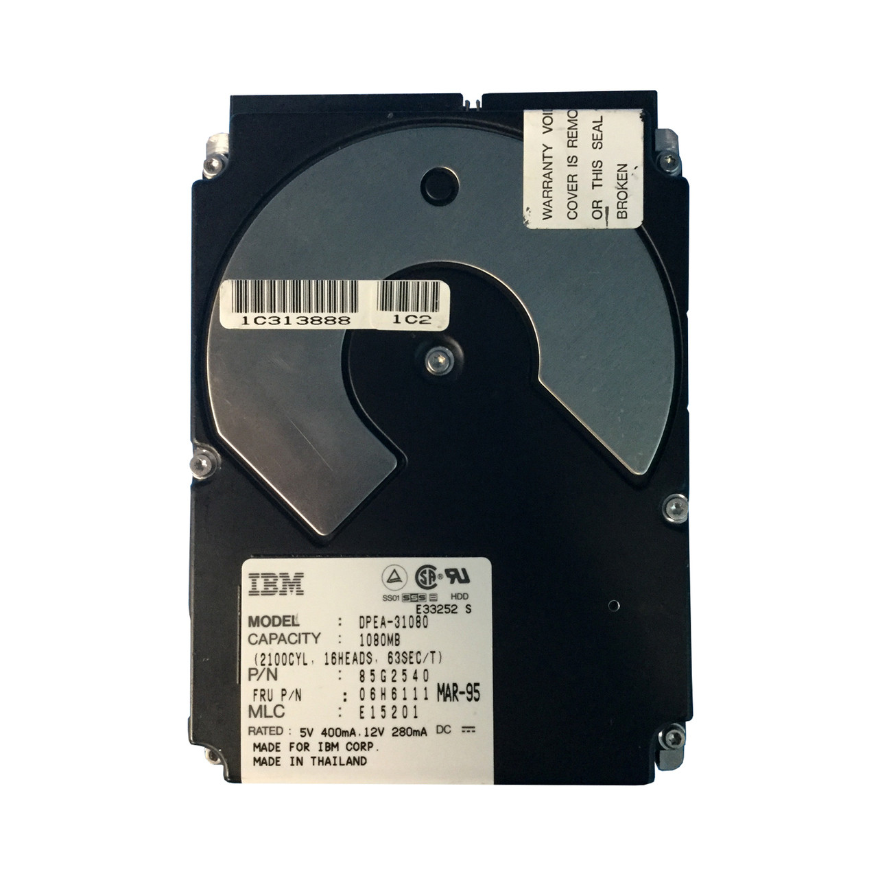 IBM 06H6111 1.08GB IDE 3.5" HDD 85G2540