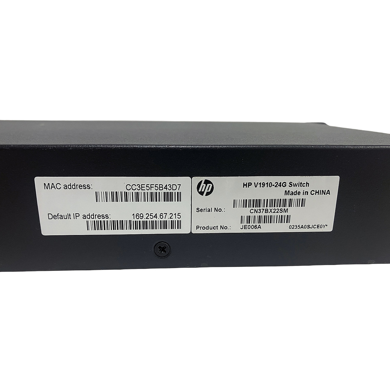 HP JE006A V1910-24G Switch