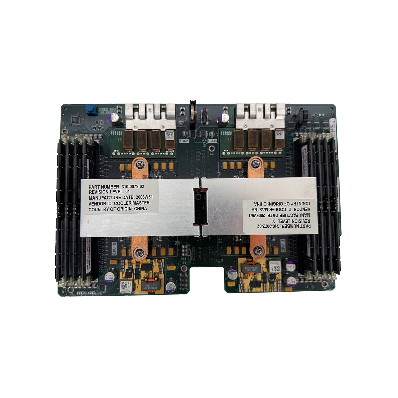Sun 501-7273 X4500 CPU/Memory Board 2 x 2.6GHZ 16GB (8 x 2GB)