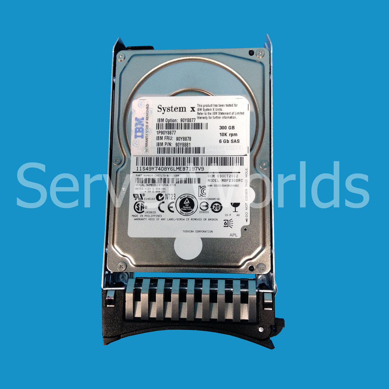 IBM 90Y8878 300GB 10K 6G SAS 2.5" HDD 90Y8877, 90Y8881