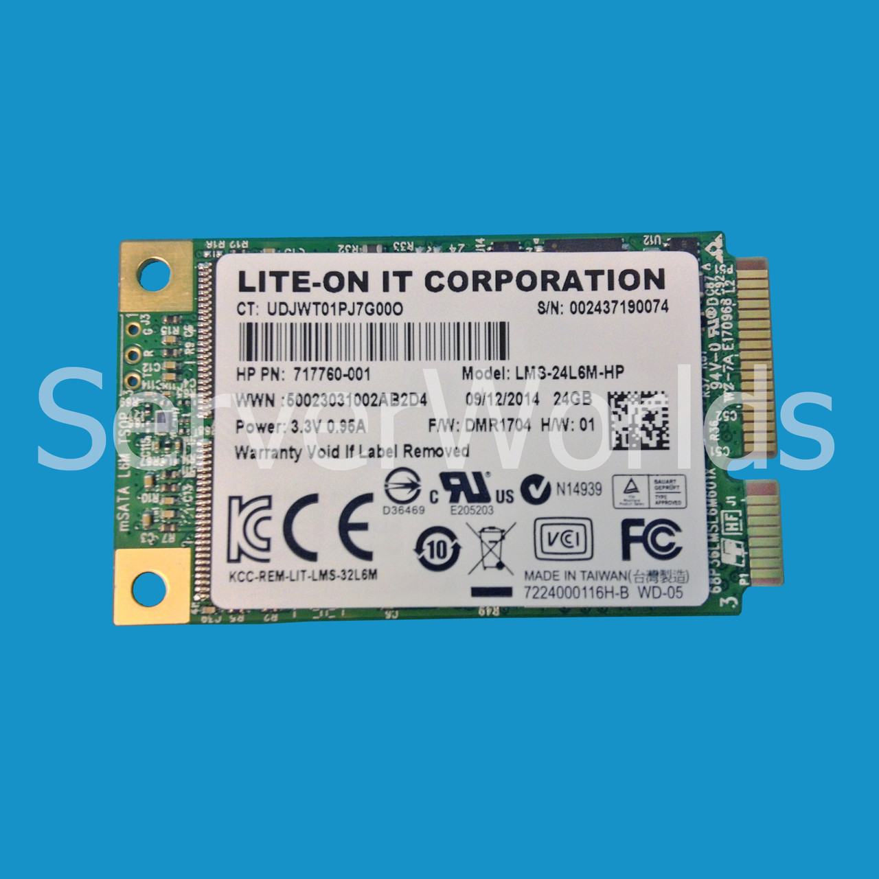 HP 717760-001 24GB mSATA SSD 720564-001