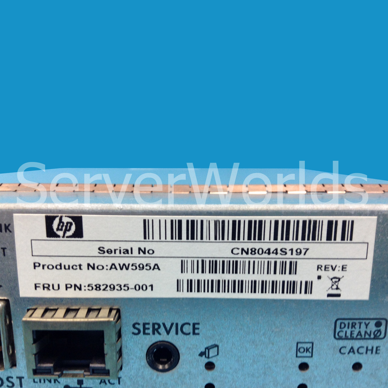 HP AW595A P2000 G3 10GBE Controller ISCSI 582935-001