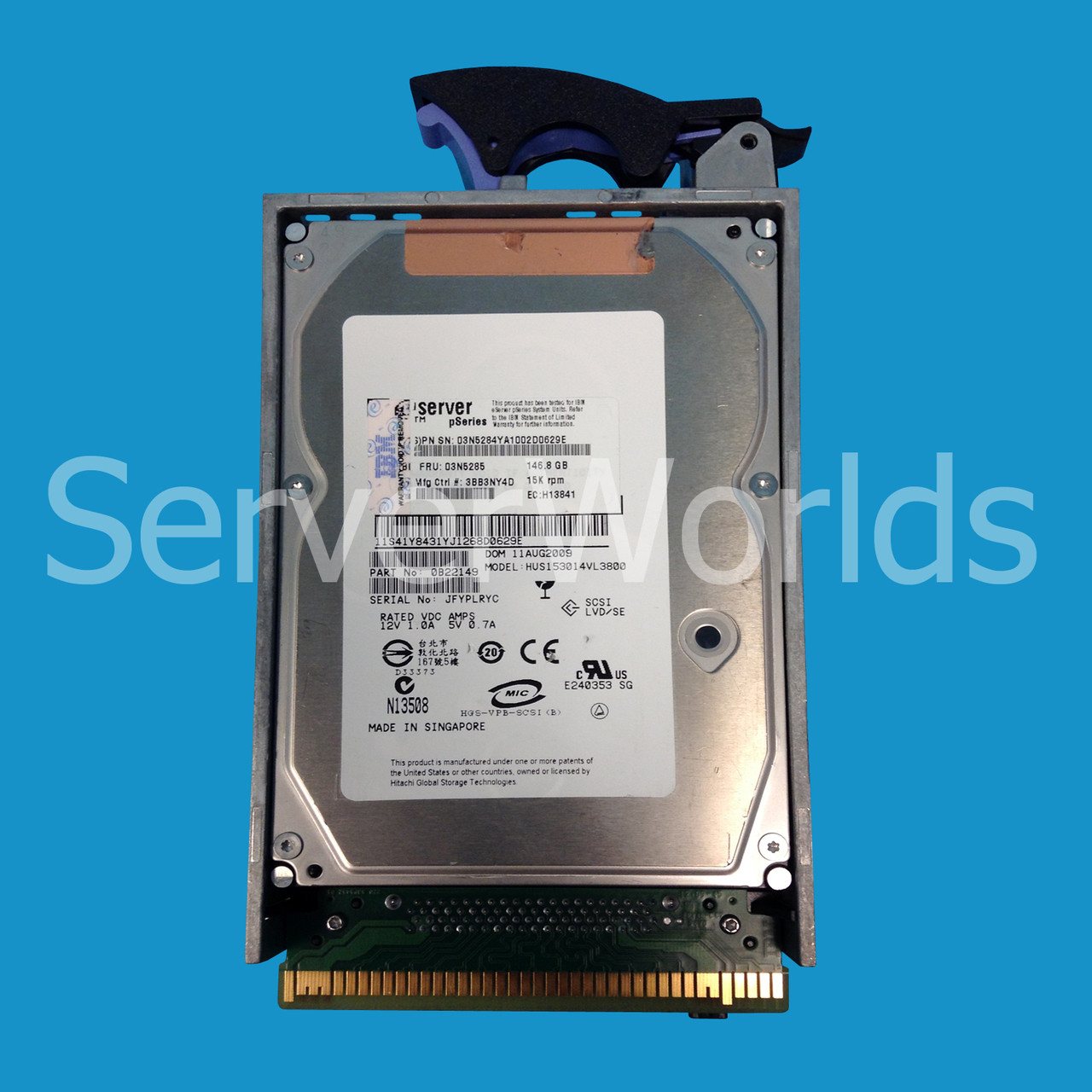 IBM 03N5285 146GB 15K SCSI U320 Hotswap Hard Drive 03N5284