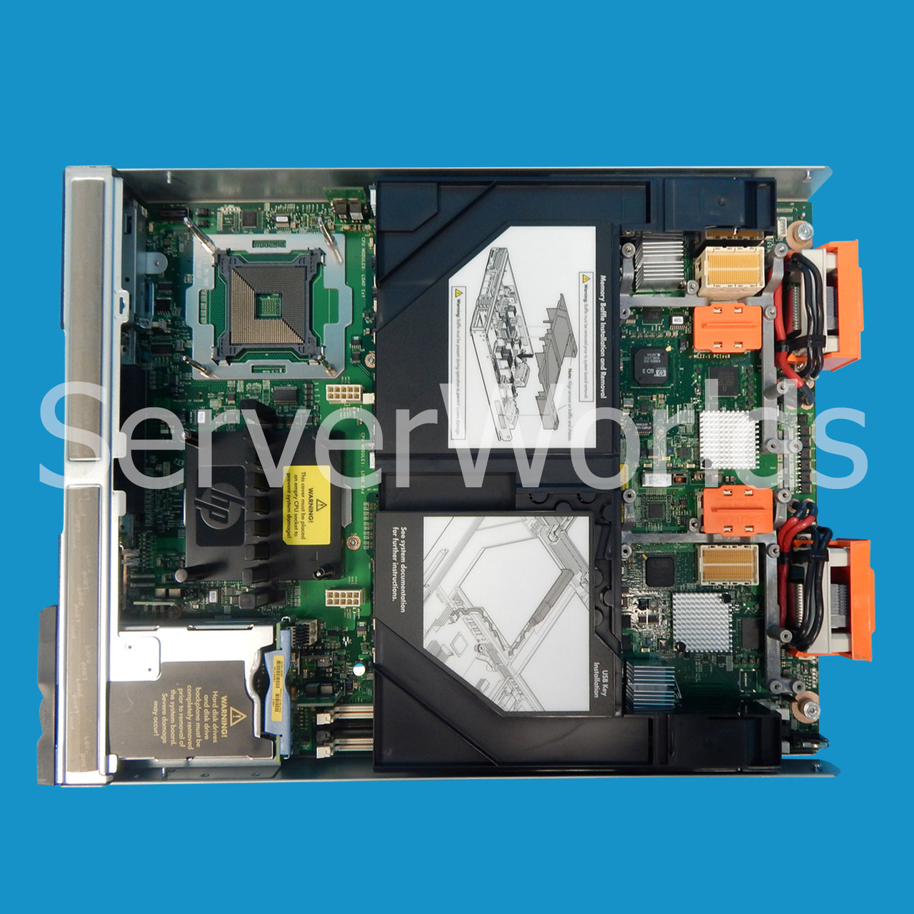 Refurbished HP AD399A BL860C i2 Integrity Blade Server Top View