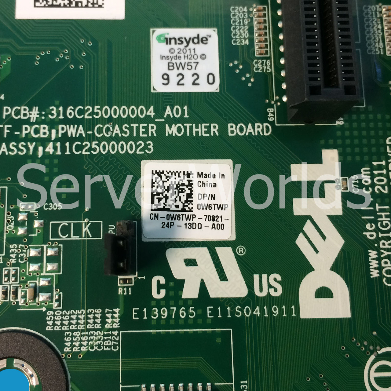 Dell W6TWP Poweredge T110 System Board G2