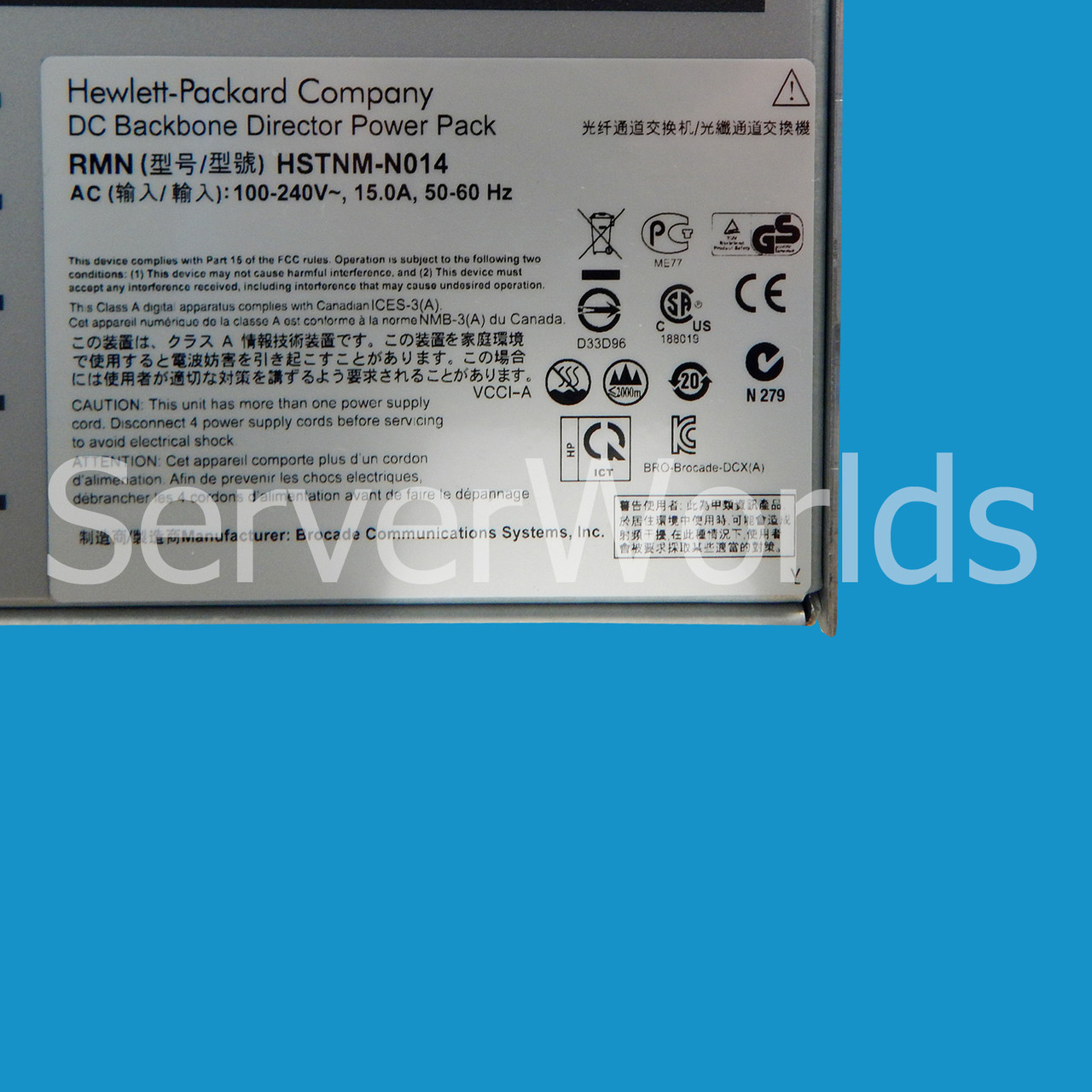 New HP AK857D Brocade DCX San Backbone Switch 481585-002 Product Information