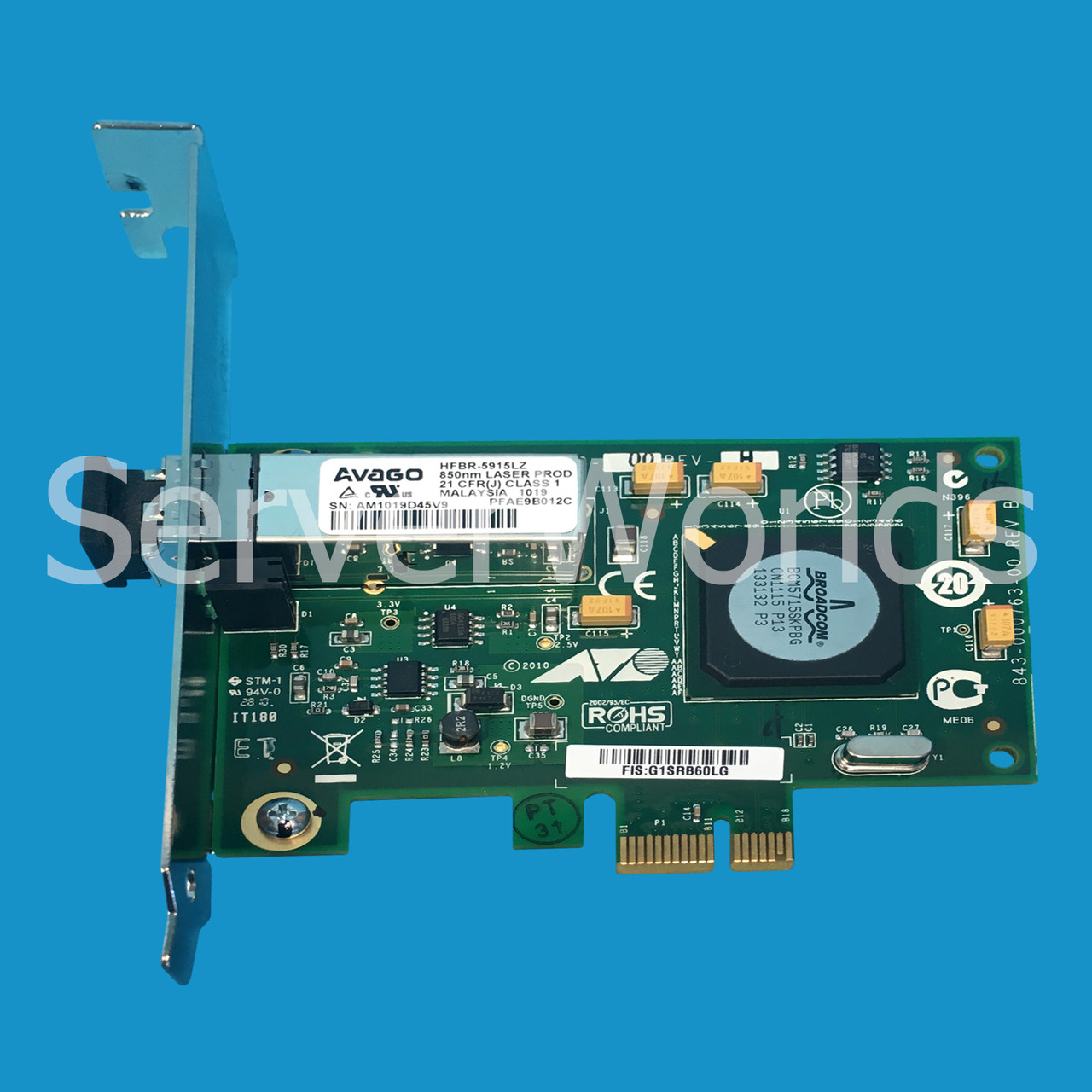 Dell 8HCTV Allied Telesis PCIe x1 1000Base-SX FC Network Adapter AT-2972SX