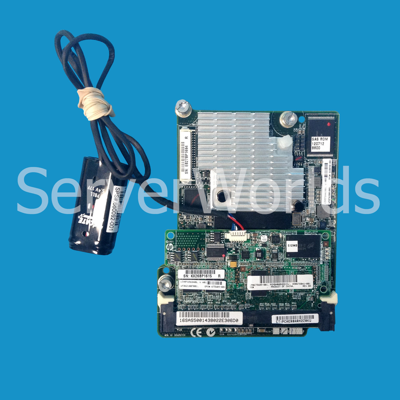 HP 655636-B21 P721M 512MB FBWC Controller Kit w Battery