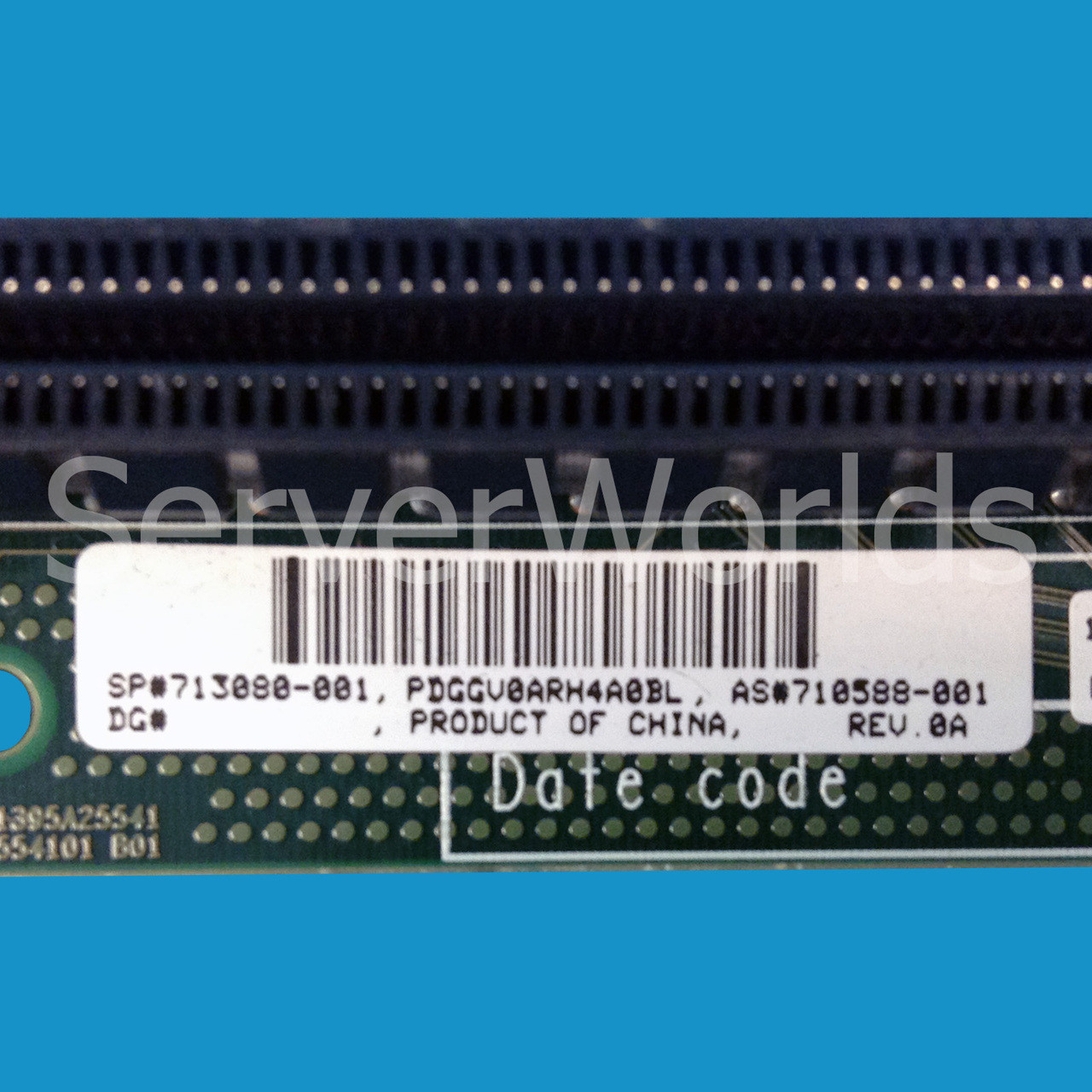 HP 713080-001 DL160/DL320 G6 PCIe x16 Riser Board 710588-001