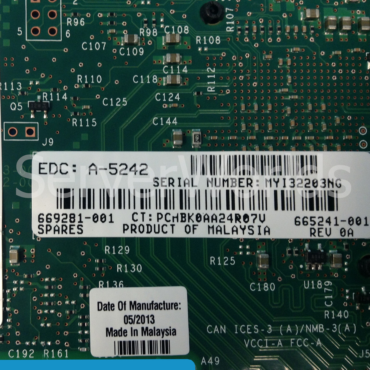 HP 669281-001 10GB Dual Port 560FLR SFP+ Adapter 665241-B21