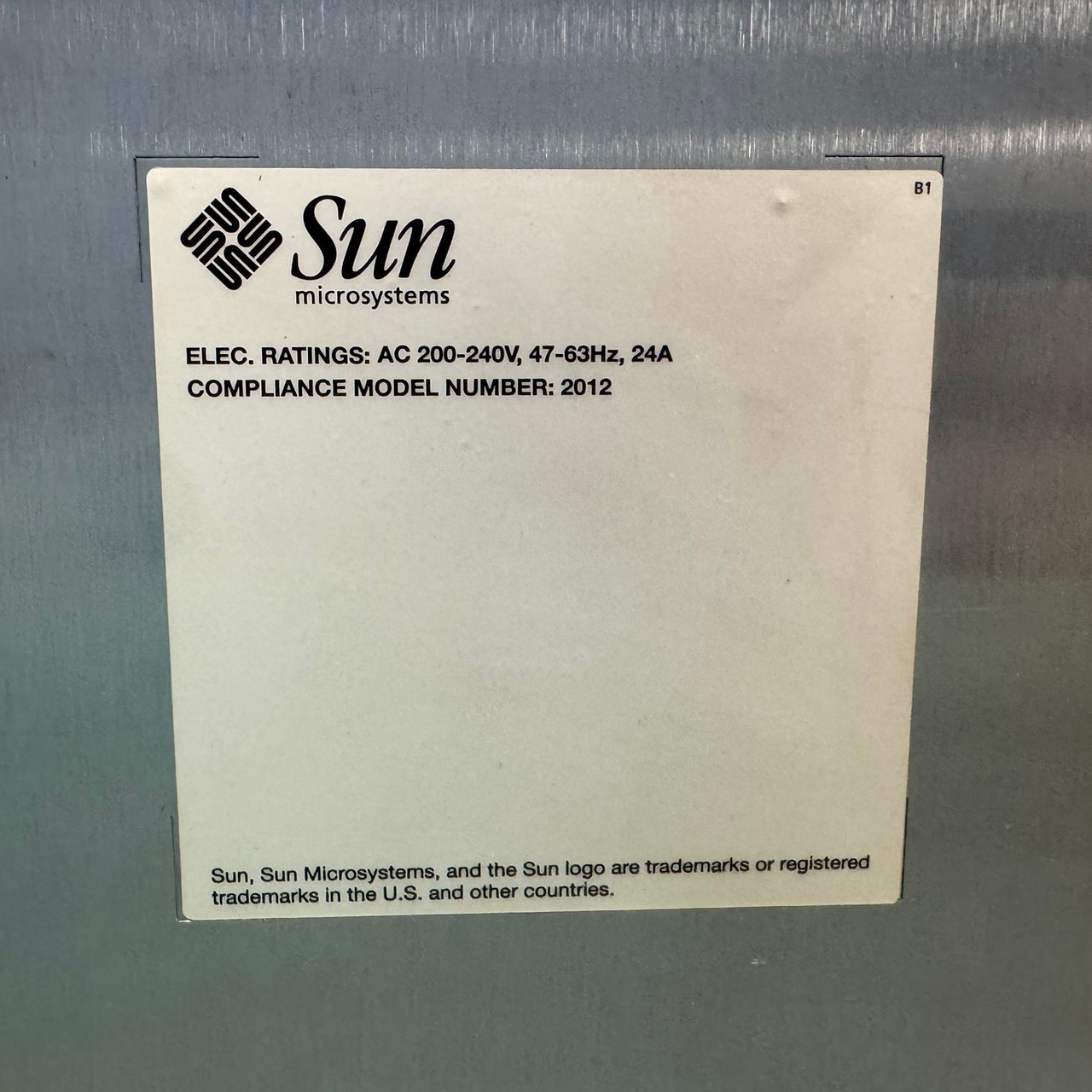 Sun 540-4346 AC Input Module 4800 Model 2012