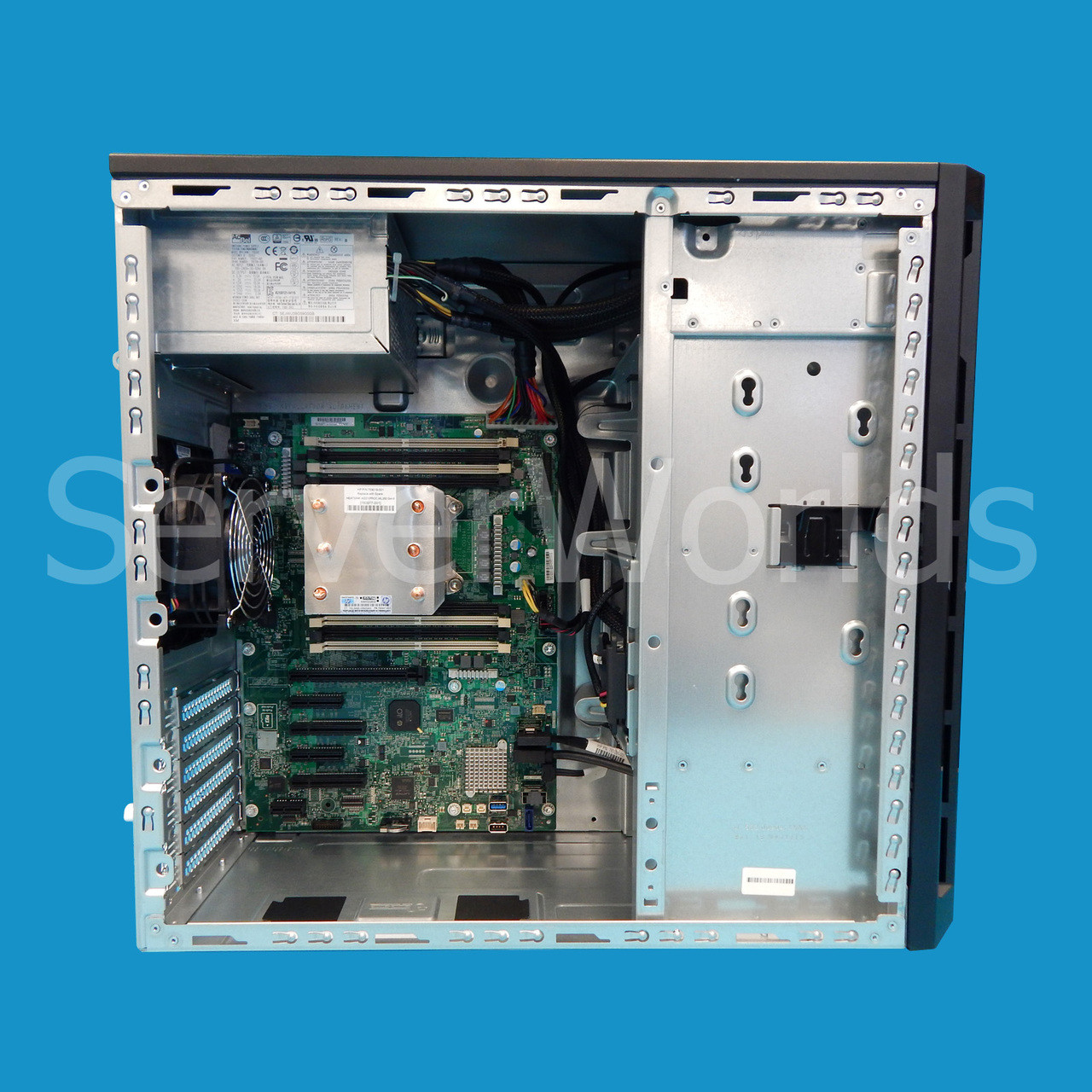 Refurbished HP ML110 Gen9 4-LFF NHP Configured to Order 776933-B21 Side Panel Removed