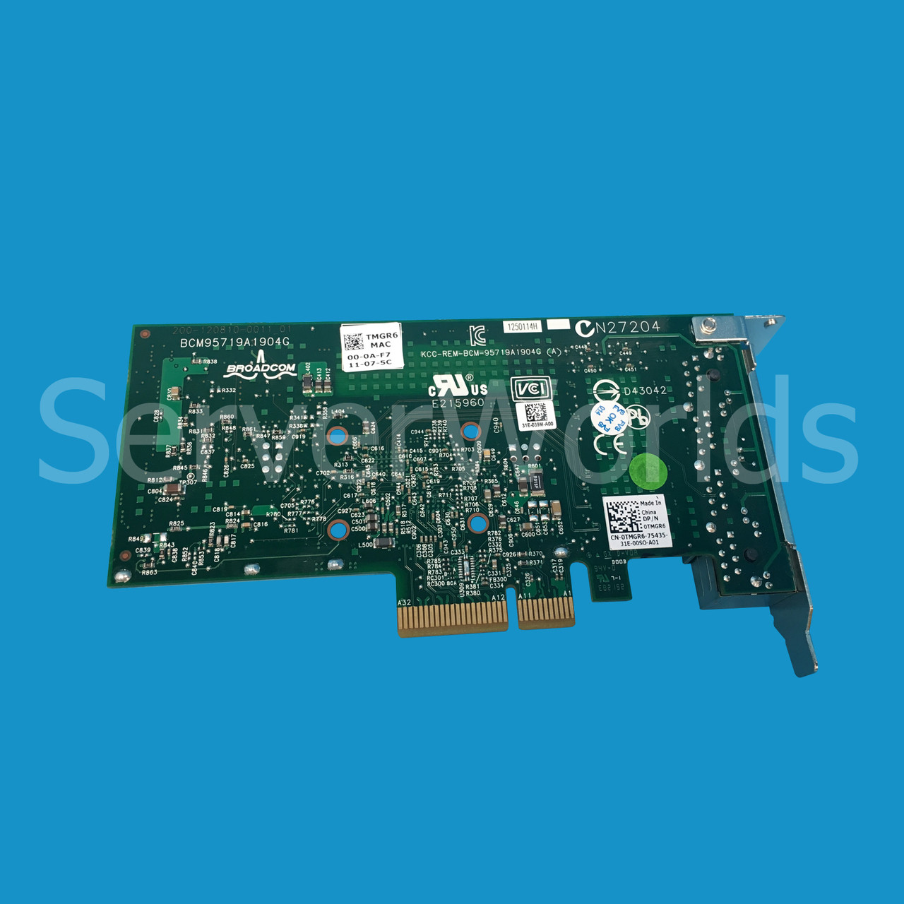 Dell TMGR6 Broadcom 5719 Quad Port PCIe LP Network Card