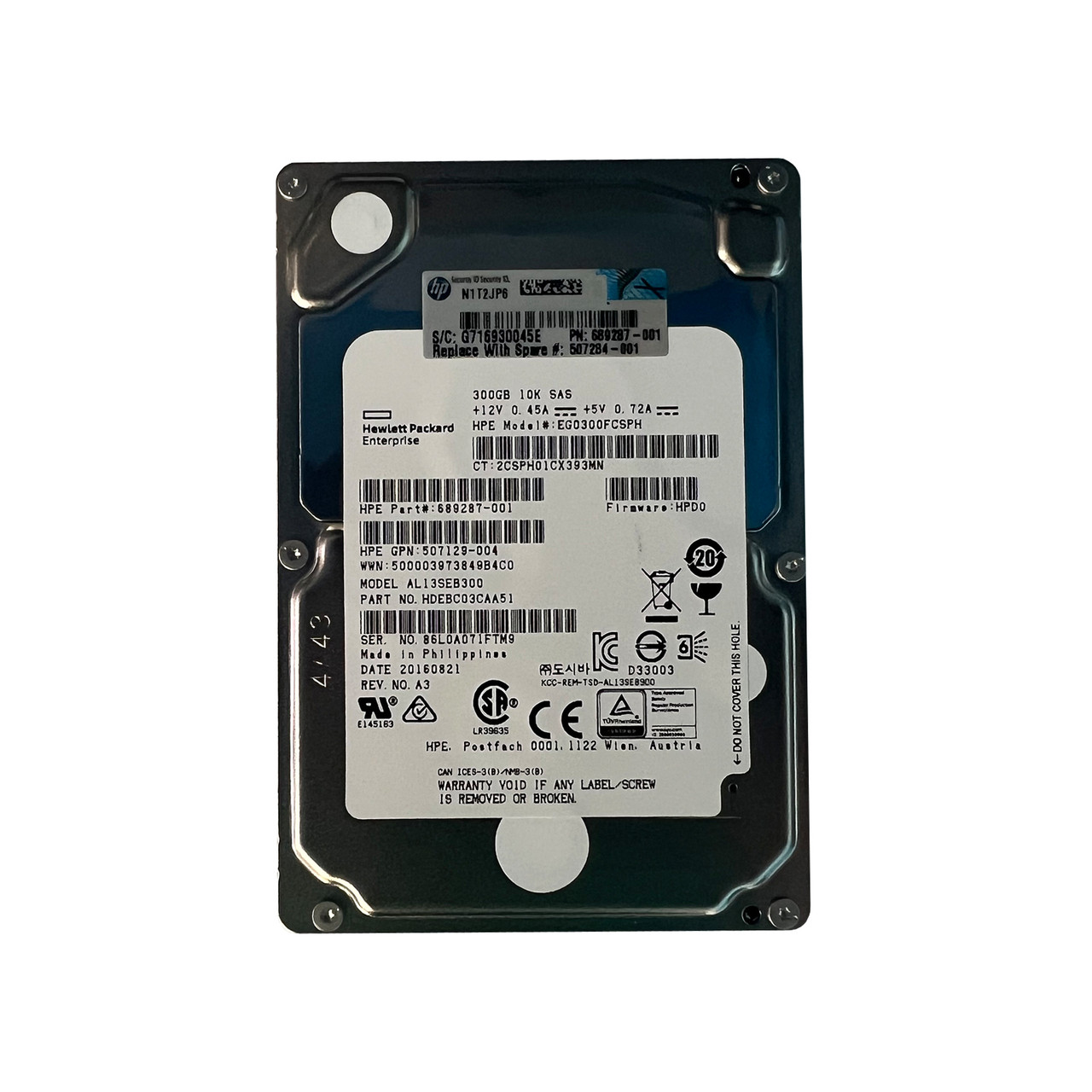 HP 689287-001 | EG0300FCSPH - Serverworlds
