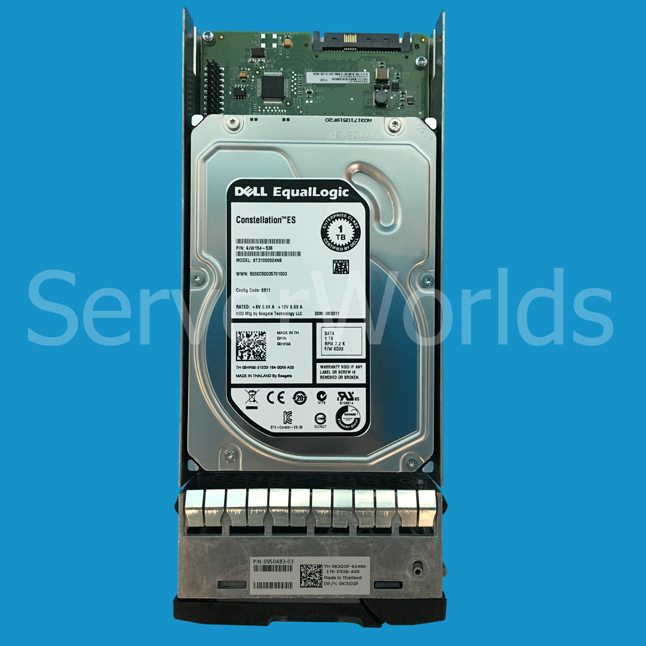 DELL 2HR85 DELL EQUALLOGIC 1TB 7200RPM 3.5 SATA HDD (更新済み