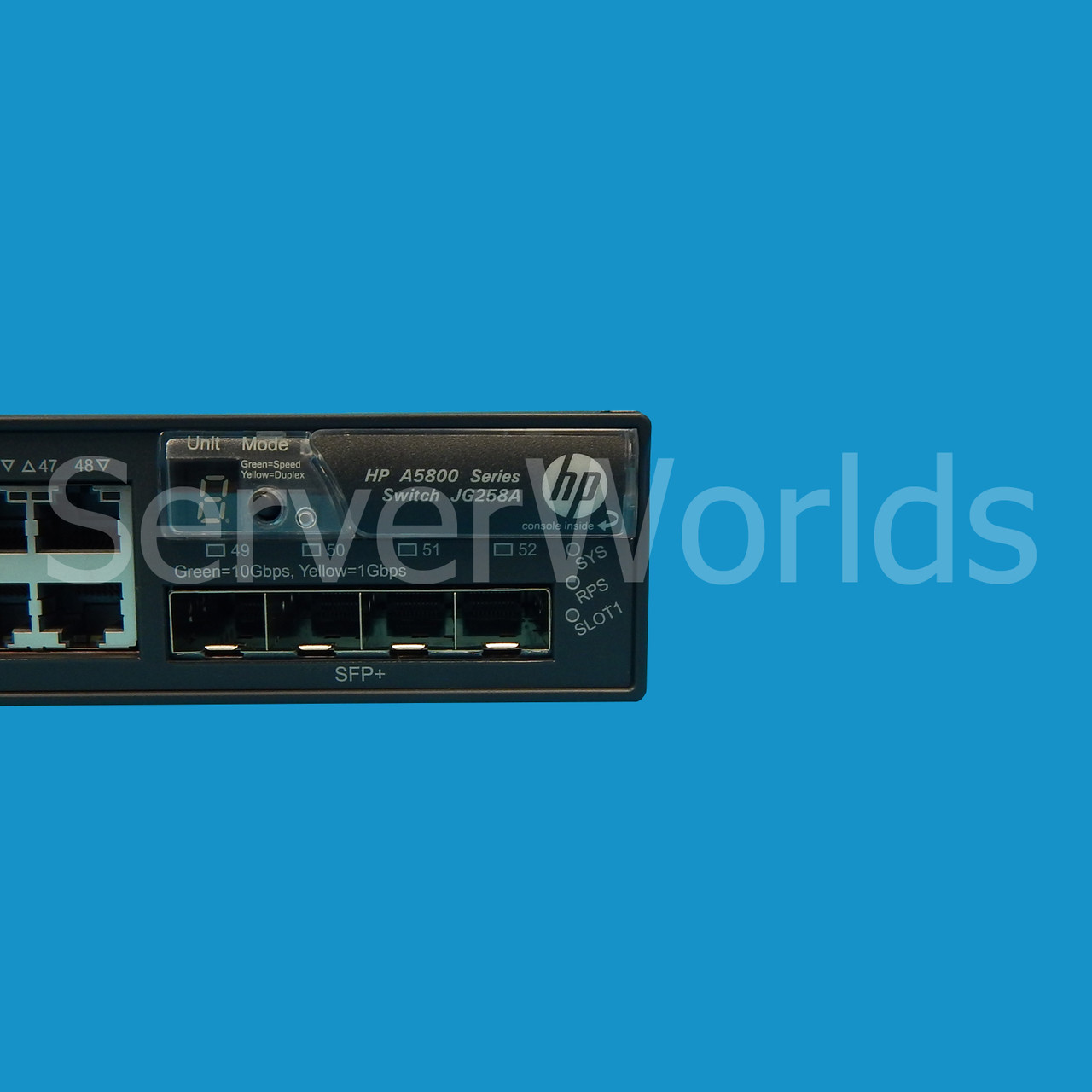 Refurbished HP JG258A A5800-48G TAA Compliant Ethernet Switch Product Label