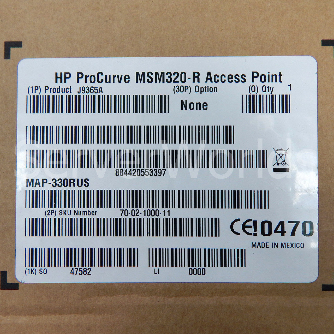 HP J9365A ProCurve Access Point MSM320-R J9365-690001