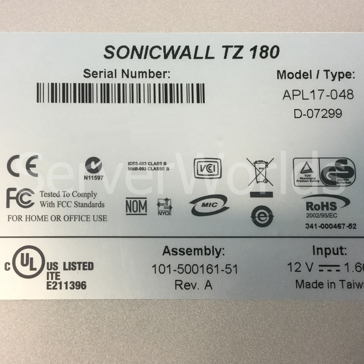 SonicWall TZ180 Wireless VPN Fireall Security Router