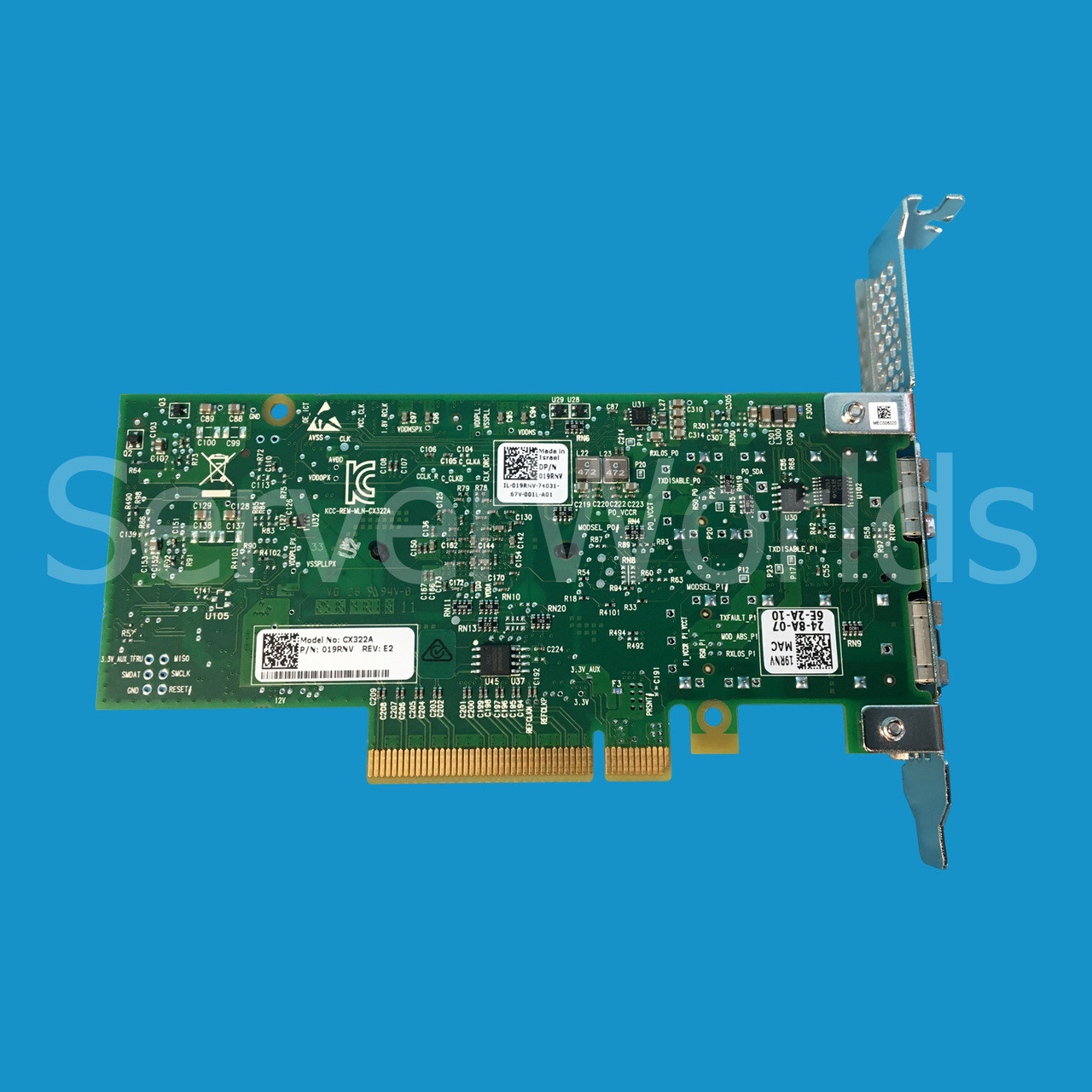 Dell 19RNV Mellanox ConnectX-3 Dual Port 10GB Adapter CX322A