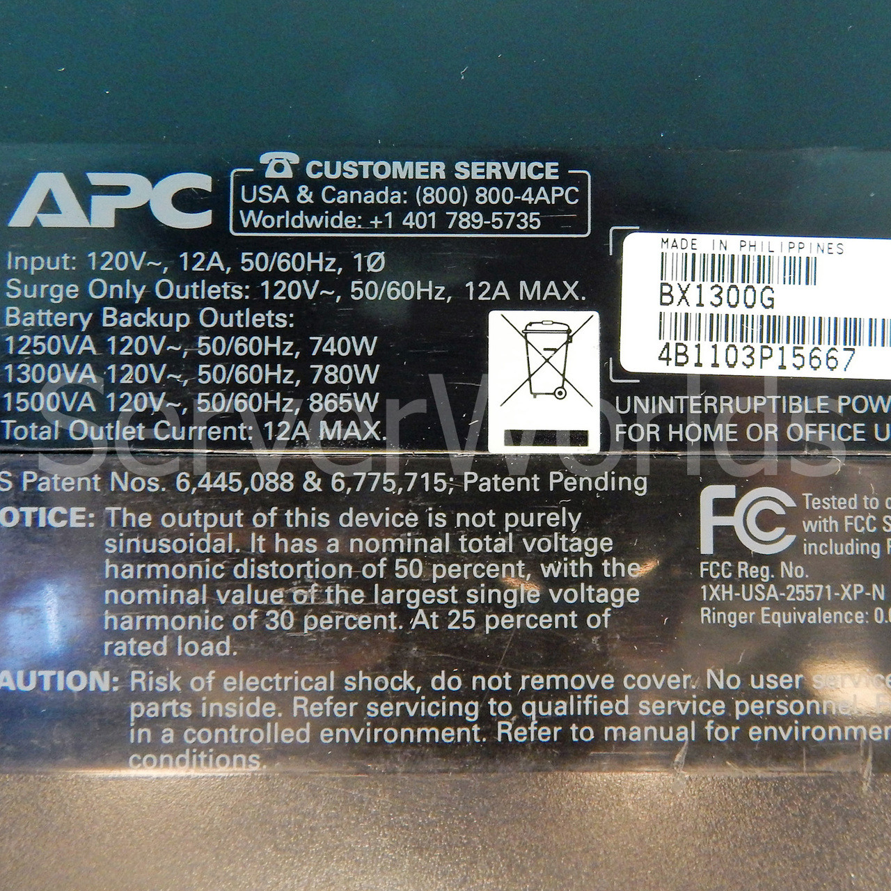 APC BX1300G Back-UPS XS 1300VA 120V UPS w/New Cells