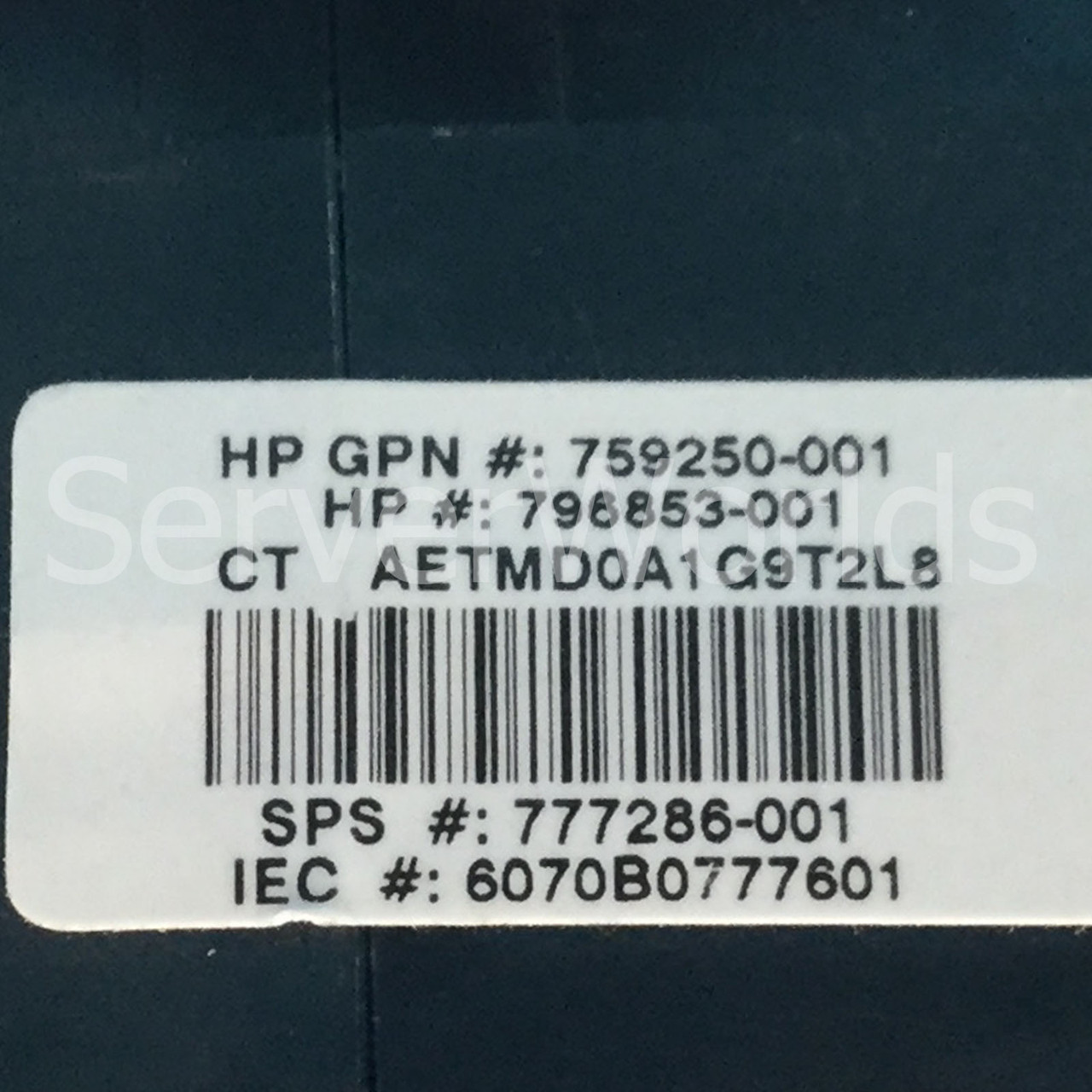 HPE 777286-001 DL380 Gen9 LFF High Performance Fan V60E12BS1M3-08T062