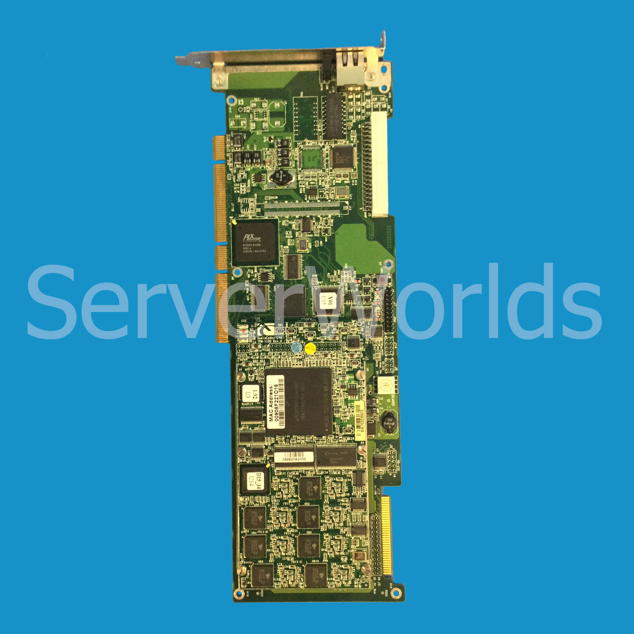 Refurbished Audiocodes FASU00219 TPM1100 Trunkpack Card, MVIP/UNI Top View