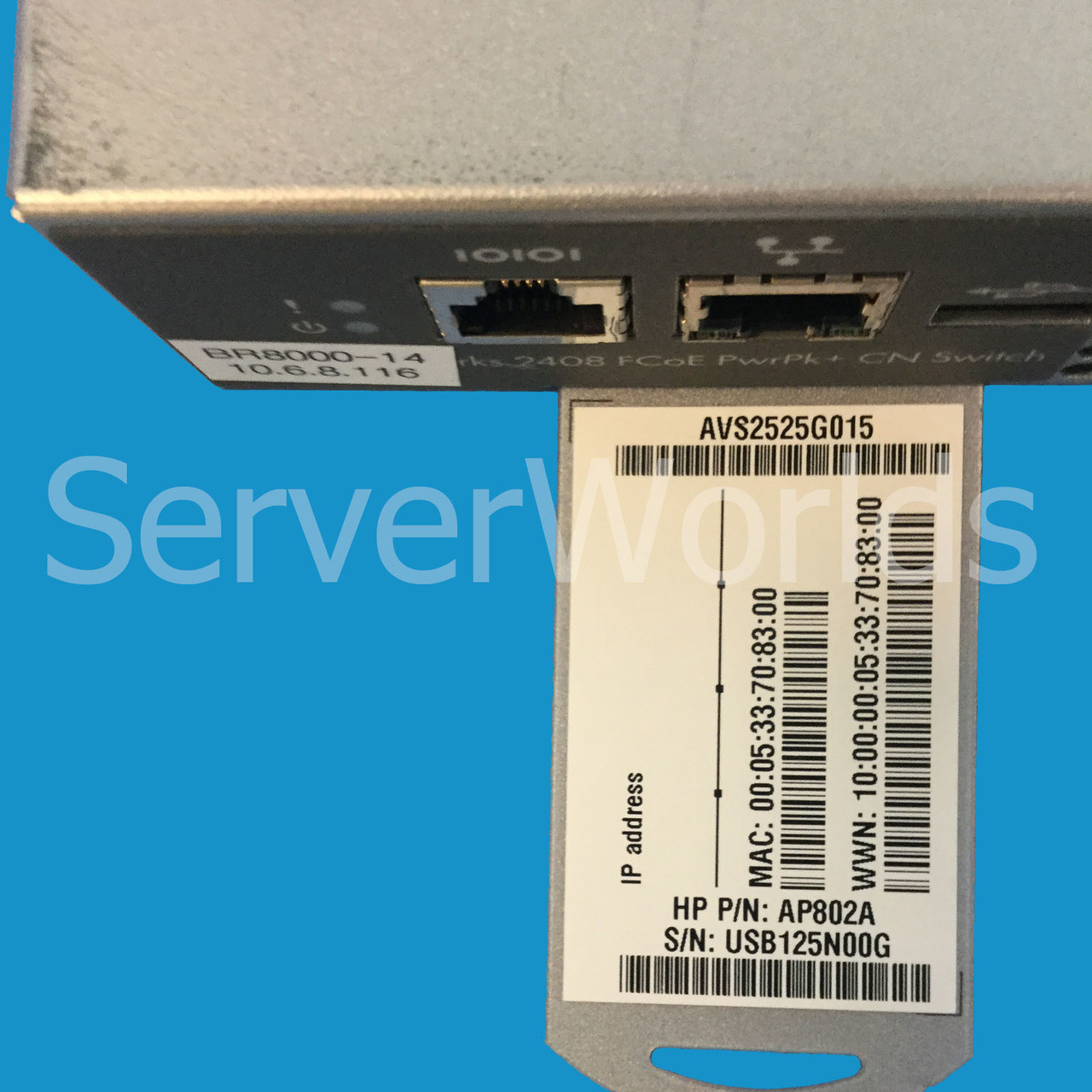 HP AP802A Storageworks 2408 FCoe power pack