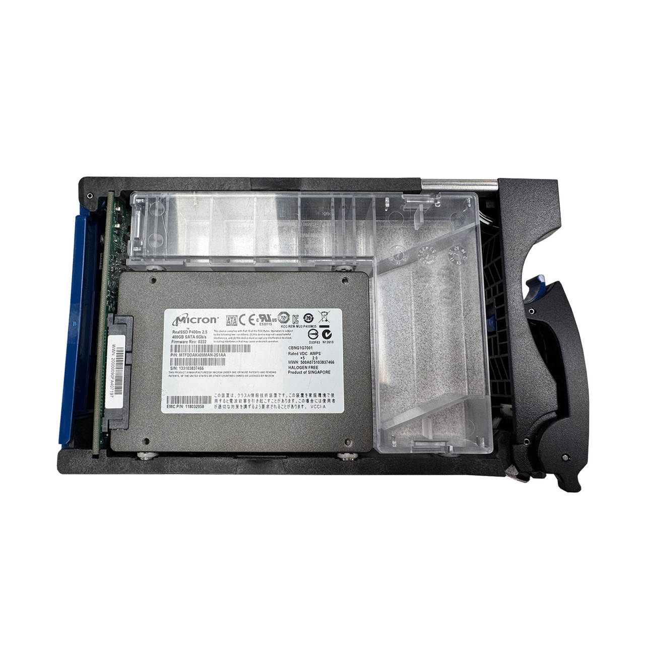 EMC 005049783 VMAX 400GB Flash SSD w/Tray 118032958
